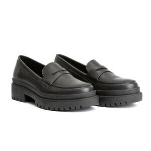 Portland Leather Zoe Chunky Loafers | NWOT | Women's Size 9 | Black